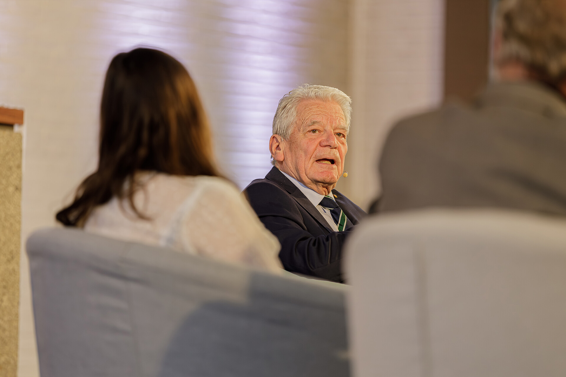 Bundespräsident a. D. Joachim Gauck in der Christuskirche Garstedt in Norderstedt