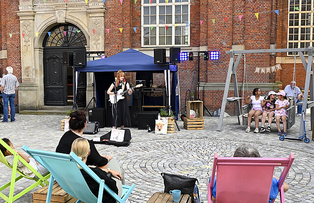 Eröffnung des Trinitatis Quartier mit Live-Musik. Kirchenkreis Hamburg-West/Südholstein