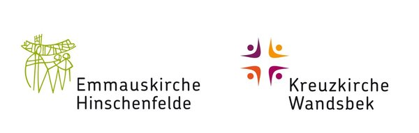 Beide Logos der einzelnen Kirchen im Verbund - Copyright: Kirchen im Wandsetal