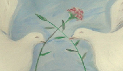 Ruhe und Frieden finden - wie es diese Tauben symbolisieren - Copyright: alevitische-bestattungen.de