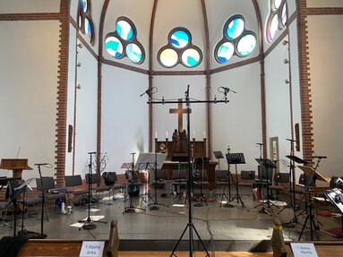 Tonaufnahmen mit Nordklang in der Kreuzkirche