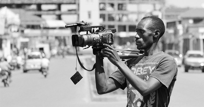 Kameramann in Afrika