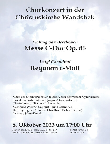 Plakat Konzert 8. Oktober 23 - Copyright: Gerd Eisentraut