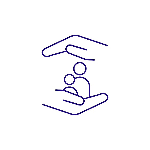 Logo Personen werden von zwei Händen gehalten