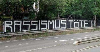 Grafitti gegen Rassismus, Halle (Saale) - Copyright: © Reise Reise, CC BY-SA 4.0