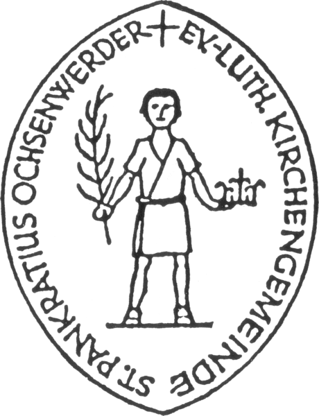 Kirchensiegel der Gemeinde St. Pankratius Ochsenwerder - Copyright: Kirchengemeinde St. Pankratius Ochsenwerder