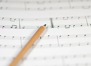 Foto eines Notenblattes C-Ausbildung