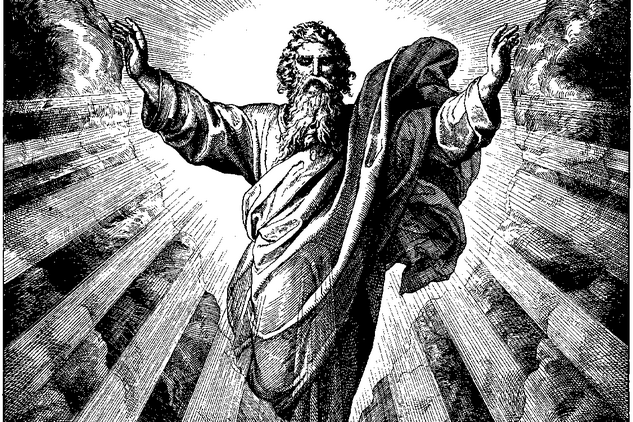 Gott als alter Mann mit Bart