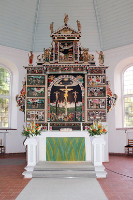 Hein Baxmann Altar von 1633 in Ochsenwerder