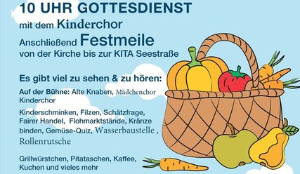 Plakat zum Gemeindefest - Copyright: Gemeinde Flottbek 