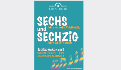 Plakat für Konzert Viiielflööötig - Copyright: Martina Bergmann