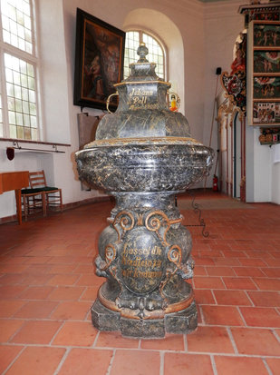Taufe von 1702 in der St. Pankratiuskirche Ochsenwerder