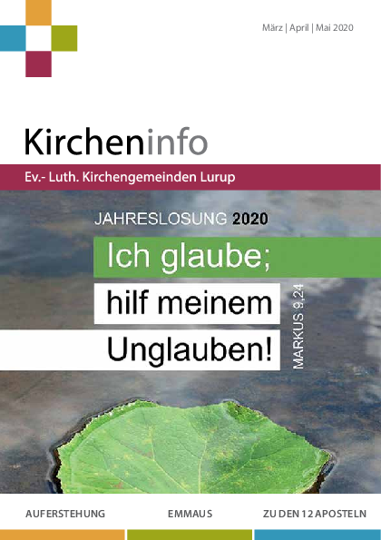 Kircheninfo Frühjahr 2020 - Copyright: KGV Lurup