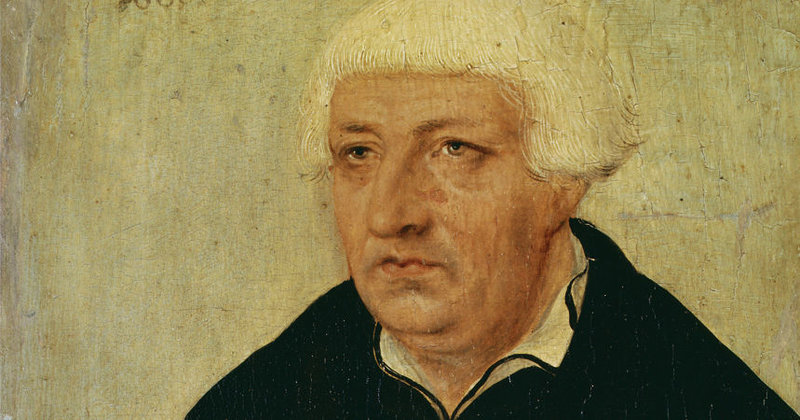 Hamburgs Reformator Johannes Bugenhagen - Gemälde von Lukas Cranach d.Ä.