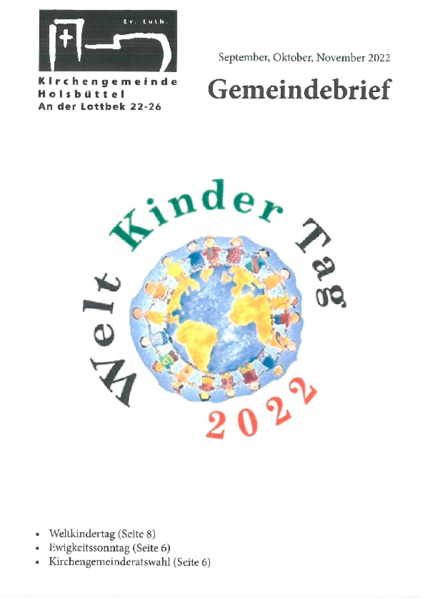 Gemeindebrief 9-11.2022 - Copyright: KG Hoisbüttel