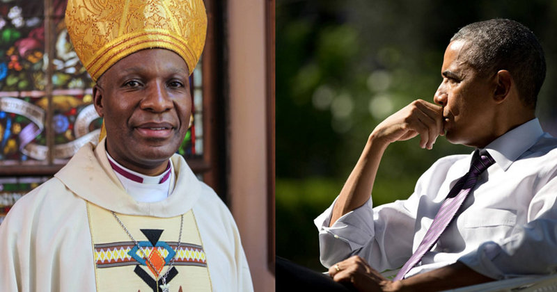 Engagiert: Erzbischof Thabo Magkoba und Ex-US-Präsident Barack Obama
