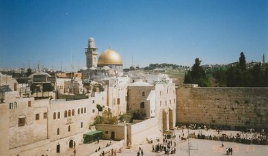 Blick auf Jerusalem mit Felsendom - Copyright: Marion Mathes