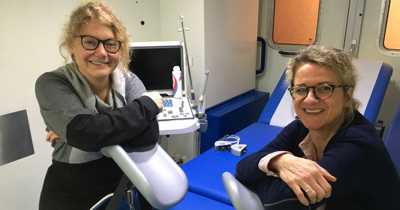 Hilfe auf kleinstem Raum – Ärztin Mirjam Wagner und Hebamme Marion Proske-Werrmann