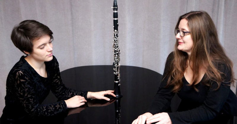 Das "Duo Macore" aus Anna Schackow (Klarinette) und Constanze Schackow (Klavier).