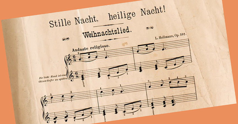 "Andante religioso": eine Klavierversion von "Stille Nacht" aus dem Jahr 1909
