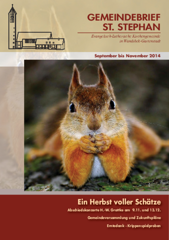 Gemeindebrief Herbst 2014