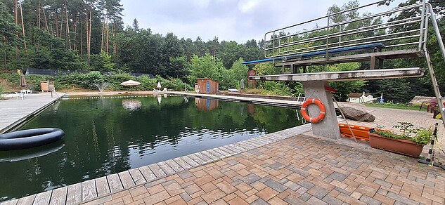 Das Freibad vom Zeltlager im Wendland