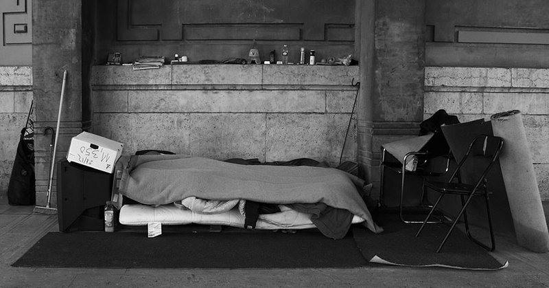 Obdachlosenschlafplatz