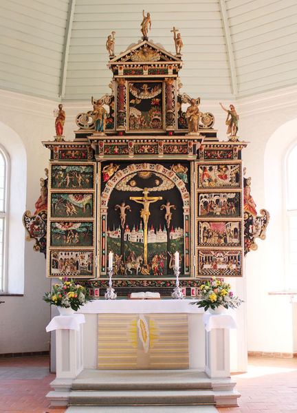 Hein Baxmann Altar von 1633 in Ochsenwerder - Copyright: Simone Vollstädt