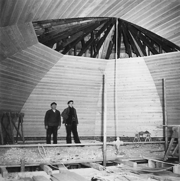 Ausbau des neuen Kirchengewölbes 1959/60 - Copyright: Archiv Simone Vollstädt