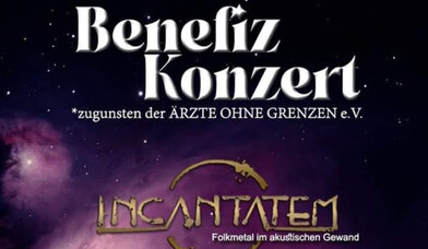 Bildausschnitt des Plakats von Incantatem (goldener Schriftzug lilafarbenen Hintergrund) - Copyright: Incantatem