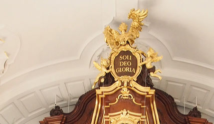 Große Orgel in der Hauptkirche St. Michaelis (Ausschnitt) - Copyright: Peter Vette / Hauptkirche St. Michaelis