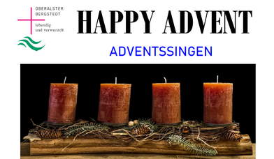 4 Kerzen mit Einladung zum Adventssingen - Copyright: Ji-Hyun Park