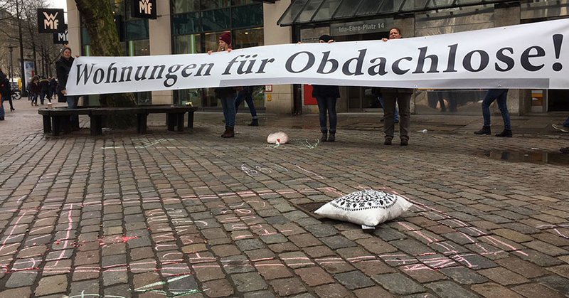 gegen Wohnungsnot und fehlende Unterkünfte für Obdachlose - © Diakonie Hamburg / Nagel
