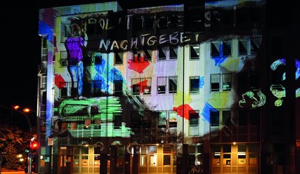 Fensterfront nachts - Copyright: VG Bild-Kunst, Bonn 2022