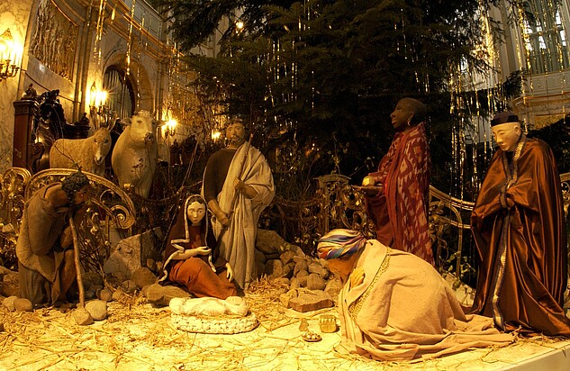 Die Krippe in der Hauptkirche St. Michaelis in Hamburg