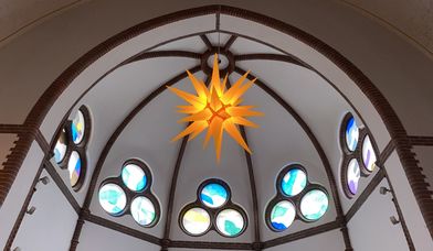 Stern in der Kuppel der Kreuzkirche - Copyright: Carmen Mühlhause