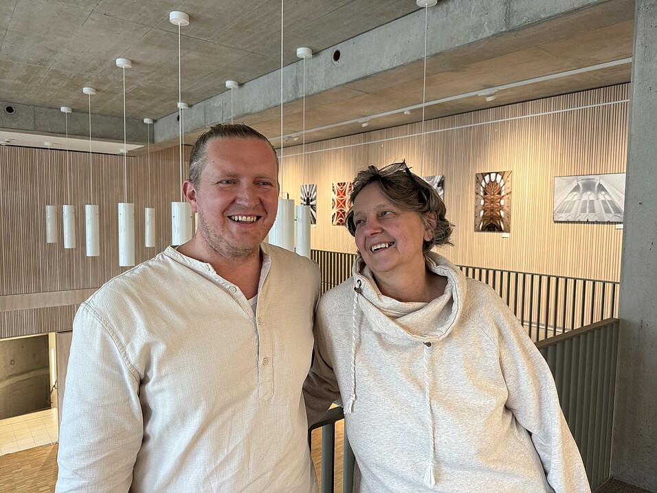 Die Projekleitung "Von Anfang an Willkommen", Bärbel Dauber und Iwan Ruzanov