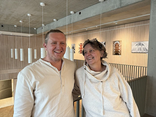 Die Projekleitung "Von Anfang an Willkommen", Bärbel Dauber und Iwan Ruzanov