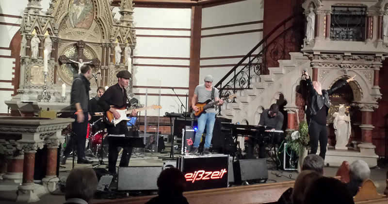 Tolle Musik war bei der Nacht der Kirchen zu hören - wie die Newcomer-Band "eißzeit" aus Berlin