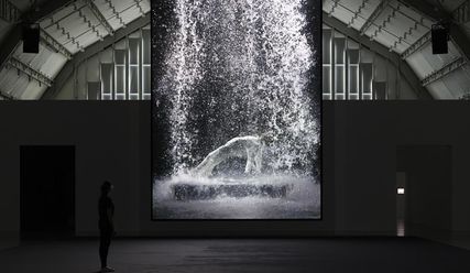 Auferstehung im Wasserfall: Bill Violas Werk 'Tristan's Ascension' - Copyright: Felix Krebs