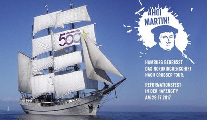 Und zum Finale das große Reformationsfest 'Ahoi Martin' in der Hafencity - Copyright: hamburger-reformation.de