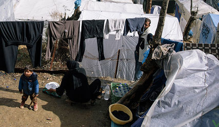 Die Situation im überfüllten Flüchtlingslager Moria auf Lesbos ist besonders für Kinder extrem schwierig - Copyright: © Jörg Neumann