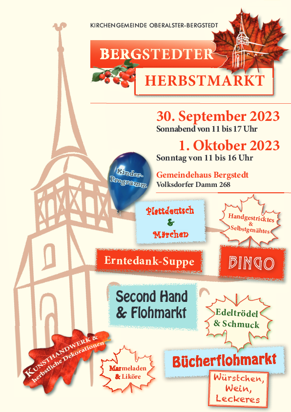 Einladung zum Bergstedter Herbstmarkt