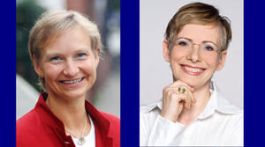Die Kandidatinnen für das Hamburger Bischofsamt: Kirsten Fehrs und Petra Bahr.