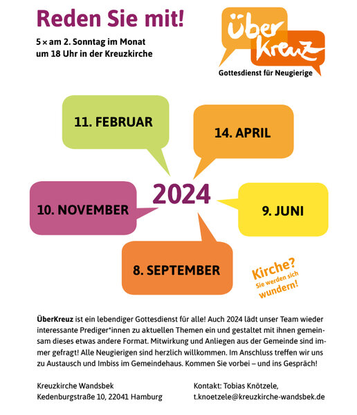ÜberKreuz Jahresübersicht 2024 - Copyright: S. Knötzele