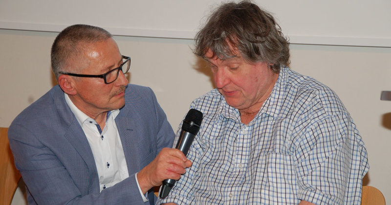 Werner Boyens erzählte über das Erlittene im Gespräch mit Michael Wunder, dem Leiter des Beratungszentrums Alsterdorf