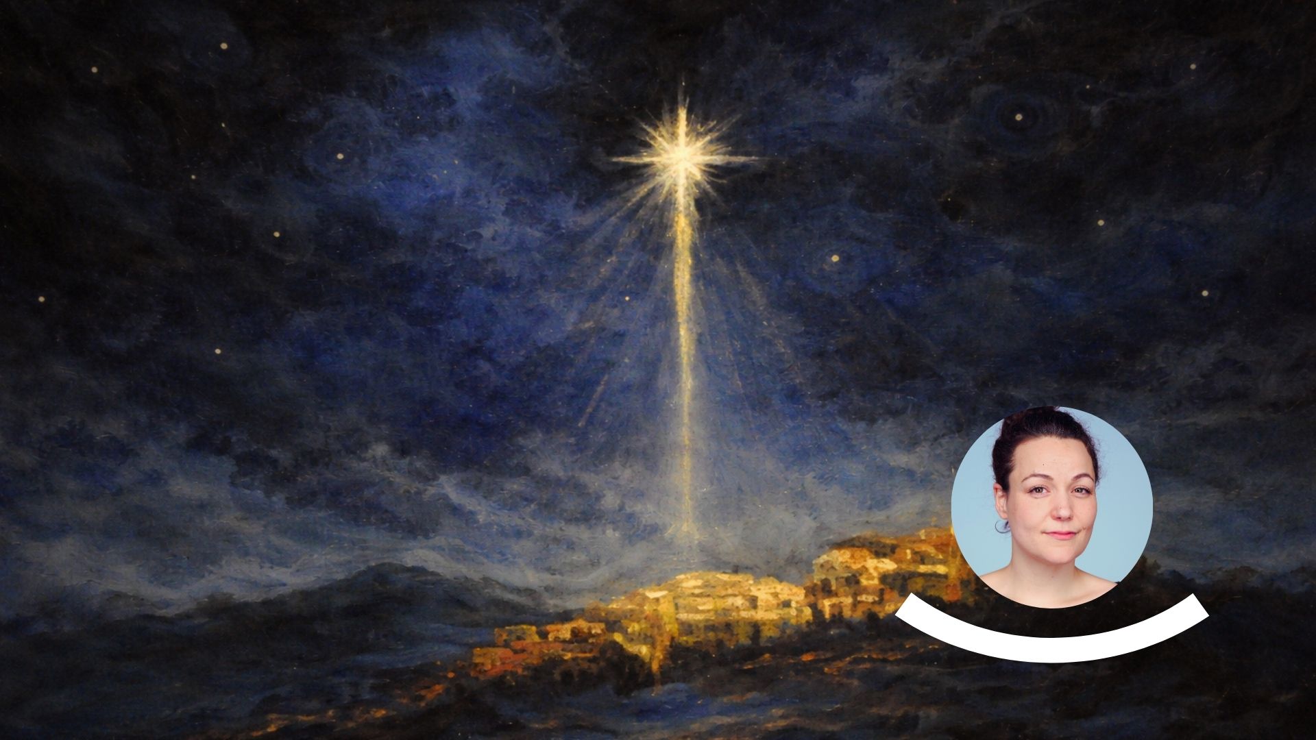 Ein Sternenhimmel mit einem Icon im Vordergrund